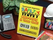 AN OSHA RECORDABLE ACCIDENT HAS RECENTLY OCCURED #### DAYS WITHOUT AN ACCIDENT PLEASE RMEMBER TO WORK SAFELY! 